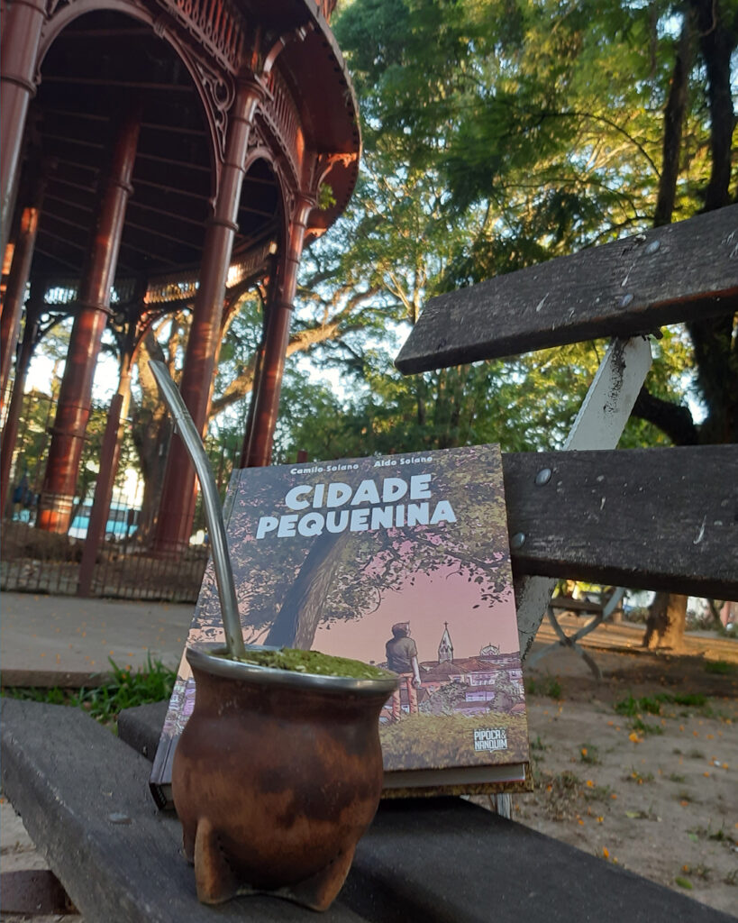 Cidade Pequenina, graphic novel de Camilo Solado e Aldo Solano publicada pela Pipoca e Nanquim